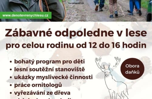 Zábavné odpoledne v lese - den otevřených lesů