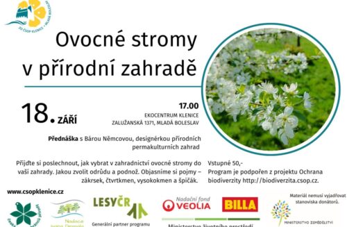 Ovocné stromy v přírodní zahradě